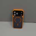 Magnetic for iPhone 17 Pro Max Case with Integrated Camera Protection, [Seamless Work with Magsafe] [Military Grade Shockproof] [Covered Camera Control Button] Case for iPhone 17 Pro Max 6.9'', Orange