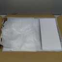 Purple Q Crafts Frosted Shopping Bags with Handles and Cardboard Insert - 10" W x 13 H x 5" Side Gusset - Durable & Reusable