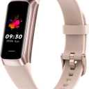 Fitness Tracker with 24/7 Heart Rate, Blood Oxygen Blood Pressure Sleep Monitor, Activity Trackers 5 ATM Waterproof,Step Calorie Counter Pedometer Health Smart Watch for Women Men (Pink)