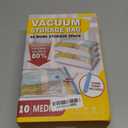 10 Medium Vaccum Storage Bags, Space Saver Vacuum Storage Bags Medium, Space Bags, Vacuum Seal Bags for Clothes with Travel Hand Pump