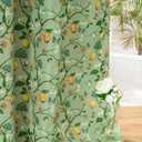 Green Floral Bird Shower Curtain, Hummingbird Jungle Botanical Shower Curtains 72x72, Victorian Vintage Farmhouse Chic French Country Style