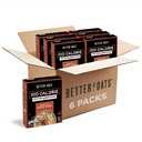 Better Oats 100 Calorie Maple & Brown Sugar Oatmeal Packets, Whole Grain with Flax Seeds and Rolled Grains, Cooks in 90 Seconds, Box of 10 Pouches (Pack of 6) (EXP 05/15/28)