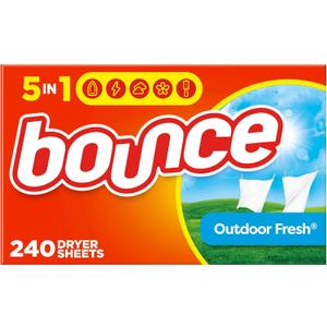 Bounce Fabric Softener Sheets, Outdoor Fresh Scent, 240 Count