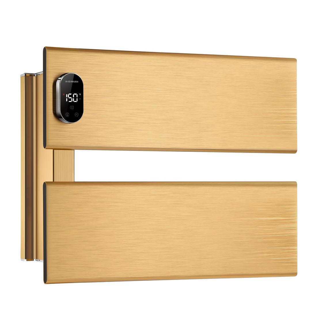 Heated Towel Rack, Art&Metalos Electric Towel Warmer, Luxury Heated Towel Rack for Bathroom, 6063 Aluminum, Smart Temp & Timer Control, IPX4 Waterproof for Bathroom Home Spa Decor