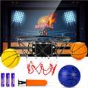 Indoor Basketball Hoop Boys Gifts for Teens Door Room Basketball Hoop Mini Hoop with Scoreboard, 3 Balls and Batteries Basketball Toys for 8 9 10 11 12