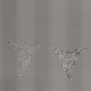 Rhinestone Fingerless Gloves Sparkling Metallic Hand Jewelry for Women (Silver)