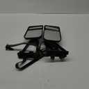 2 PCS Traction Car Rear View Mirror, 360 Degree Rotation Towing Mirror, Adjustable Dual View, Universal Tow Mirrors, for Car Truck (Black)