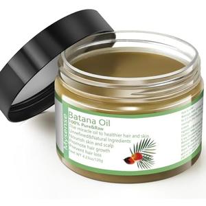 Set of 2 Mysense Raw Batana Oil, 100% Pure Unrefined and Organic Growth Oil from Honduras, Scalp Care for Women & Men, Prevent Hair Loss, Promote Hair Thickness, 4.23 Oz