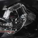 Black Housing Headlight Assembly Compatible with 2007-2014 Chevy Avalanche Suburban Tahoe, Clear Driver and Passenger Side Lamps