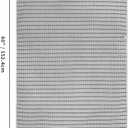 POLYTE 430 GSM Microfiber Oversize Quick Dry Lint Free Bath Towel, 60 x 30 in, 4 Pack (Waffle Weave)
