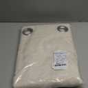 NICETOWN Natural Linen Curtains 84 inch Long 2 Panels Set, Grommet Top Thick Linen Burlap Semi Sheer Vertical Drapes Privacy Assured with Light Filtering for Bedroom/Living Room, W55 x L84