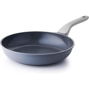 PRICUSIS Nonstick Ceramic Frying Pan, 8/10/12 Inch Non Toxic Skillet, Egg & Omelet & Chef's Pan, Induction Compatible & Oven Safe, Dishwasher Safe,PTFE PFAS & PFOA Free (10 Inch, Gray)