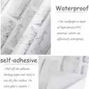 Cohoo Home Brick Wallpaper Peel and Stick Contact Paper 787inL 18inW Faux 3D Brick Contact Paper for Wall White Gray Self Adhesive Removable Wallpaper Backsplash Bedroom Wall Sticky Waterproof Thick