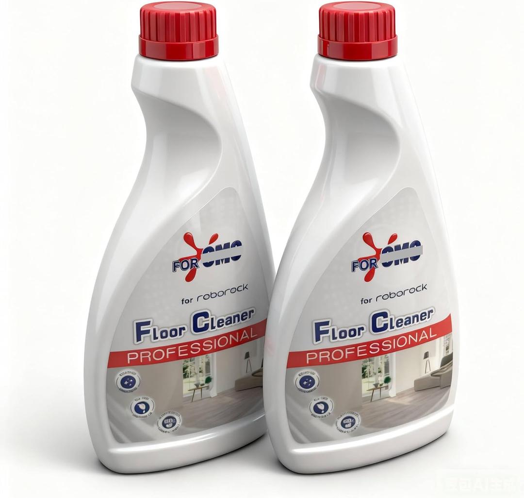 2 Bottle Original Scent Floor Cleaning Solution - For Roborock Robot Vacuum & Mop, Deep Cleans Hard Floors, Works With All Mopping Robot Vacuums 16.9 Fl Oz (Pack of 2)