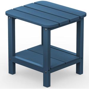 SERWALL Adirondack Table Outdoor Side Table- Blue