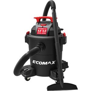 Vacuum Wet and Dry 6 Gallon, 4 Peak HP for Home, Garage, Car, Workshop, Jobsite, Pet Hair, Wet Vacuum Cleaner with Powerful Suction, Air Flow 85 CFM, 3-in-1 Wet/Dry/Vacuum with Blower