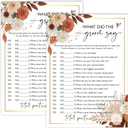 Bridal Shower Game, Boho Wedding Shower Games Cards for 25 Guests, Engagement Party Decorations Favors, Bachelorette Party Ideas and Activities -08