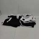 ChrisDowa White 100% Blackout Curtains for Bedroom with Black Liner, 2 Thick Layers Total Blackout Thermal Insulated Grommet Window Curtains 2 Panels Set (Pure White, 52 x 84 Inch)