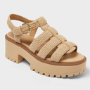 SWEET LIFE, LESLIE SANDALS,NATURAL, WOMENS SIZE 8.5