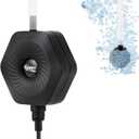 hygger Ultra Silent 1.5W Fish Bowl Aqaurium Mini Air Pump with Accessories, Oxygen Aerator Kit for Fish Tank 0.5-15 Gallon, Comes with 3/16 Inch Air Tubing, Air Stone, AC 110V/60HZ