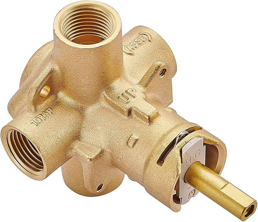 2510 Posi Temp Valve, Pressure Balanced Tub and Shower Valve Four-Way Circulating Valve with Standard 1/2" IPS ConnectionCompatible with Moen Posi-Temp Valve Trim Kit
