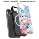 LUMARKE for iPhone 14 Plus Case, Cute Preppy Floral Cover for Women