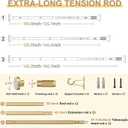 Gold Tension Curtain Rod 41-166In,Extra Long Curtain Rod No Drilling