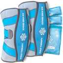 Knee Ice Pack Wrap - Adjustable Ice Pack for Knees Surgery, Replacement, Arthritis Pain, ACL, Sports Injuries, Post Surgery, for Long Duration - 2 Pack
