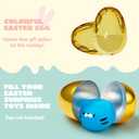 JOYIN 72Pcs Gold Easter Eggs, 2.3" Metallic Plastic Empty Eggs Fillable for Easter Hunt Supplies, Basket Stuffers, Toys Filling Treats, Party Favor