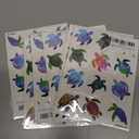 6 x Pre-Cut Turtle Temporary Tattoos - Under The Sea Creatures Ocean-Themed Stickers for Kids' Birthday Party Supplies, Decorations, Favors, and Prizes - Turtle Party Decorations