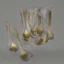 Maitys 16 Pieces Stainless Steel Flower Coffee Spoon Dessert Sugar Ice Cream Stirring Tea Spoon Set for Tableware Kitchen, Cafe or Bar(Gold)