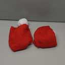 Santa Christmas Hat Washable Knitted Soft Xmas Red Hat for New Year Festive Holiday Party Outdoor Winter (2 Pack, Adult)