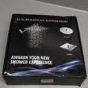 12'' Rain Shower Head Combo, High Pressure Rainfall Shower Head with 16'' Flexible Adjustment of Height/Angle Upgraded Extension Arm and 5 Setting Spray Handheld Shower Head, Anti-leak (Chrome)