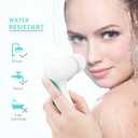 Waterproof Facial Cleansing Spin Brush Set with 5 Exfoliating Brush Heads - Electric Face Scrubber Cleanser Brush by CLSEVXY - Face Brush for Gentle Exfoliation and Deep Scrubbing