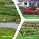 24 Pack Decorative Garden Fence Animal Barrier,25ft(L) x 16in(H) Rustproof Metal Wire No Dig Fence Border for Dogs,Anti Digging Flower Edging for Outdoor,Landscape,Patio & Yard,Arched
