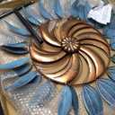 MUMTOP Wind Spinners Outdoor Metal 6.5 FT Large Two-Way Wind Sculptures for Patio Yard and Garden Decor