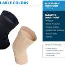 OS1st KS7 Performance Knee Brace with Compression Zone TechnologyStabilizing Knee Sleeve for Pain Relief, Patella Support, Running, Arthritis, Men & Women (XX-Large, Black)