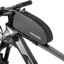 ROCKBROS Bike Top Tube Bag Bicycle Front Frame Bag Waterproof Bike Pouch Pack Bike Phone Bag Cycling Accessories Pouch for Mountain Road Bike Large Upgrade