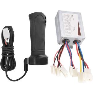 Maxmartt 500W Motor Brushed Speed Controller & Throttle Grip for Electric Bicycle Scooter Tricycle 24V