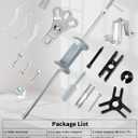 Slide Hammer Puller Set 19 PCS Front Wheel Hub Bearing Remover & Rear Wheel Axle Hub Dent Shaft Puller Tool Kit Slide Hammer