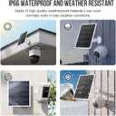 6W Solar Panel for Ring Camera, Solar Panel with Ring Stick Up Cam & USB-C Port for Ring Stick Up Cam & Spotlight Cam Series, IP66 Waterproof, 360 Adjustable Security Mount, 1PC
