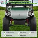 10L0L Golf Cart Street Legal Light Kit for Yamaha G29 Drive 2007-Up Gas/Electric, 12V Deluxe Headlights & Taillights with Turn Signals, Horn, Brake Lights & Harness