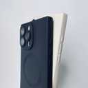 ZhyzRhsm Designed for iPhone 16 Pro Max Case Silicone Compatible with Magsafe, Camera Lens Protector, Military Grade Shockproof Protective, Rectangle Magnetic Phone Case for iPhone 16 Pro Max Black