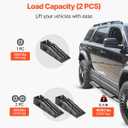 VEVOR Car Ramps, 2 PCS 16000 lbs GVW Capacity, 6.7 in Lift Height, Portable High Profile Car Service Ramps for Home Garage Maintenance and Oil Changes, Heavy Duty for Truck SUV Vehicle Repair, Black