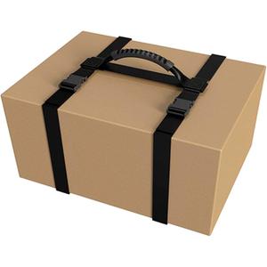 Box Carrying Strap with Handle - SnowGesh Portable Handle Securing Straps for Heavy Boxes, Moving Straps Adjustable H-Style Lifting Belt, Ideal for Moving, Luggage, Groceries, 61 inch (H-shaped)