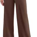 ESOFT Womens Dress Pants 27"/29"/31” Business Work Pants Wide Leg Pull On High Waisted Casual Stretchy Trousers Pockets