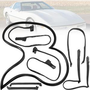 Door Weatherstrip Seals 7pcs Compatible with Chevrolet Corvette 1984-1989, Replace# 8489GGW