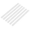 MECCANIXITY DIN Rail Slotted Aluminum Mounting Guide 20 Inch x 1.4 Inch x 0.3 Inch for Equipment Installation Pack of 5 Pcs