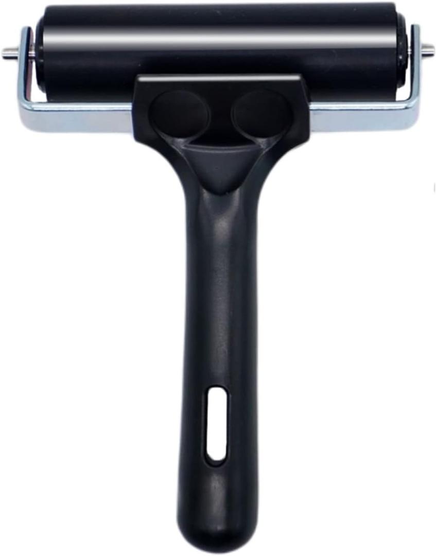 Rubber Brayer Roller for Boat Flooring Tools - Tape Roller for Decking Installation,RV Roof,Wallpaper,Broadstep Smoothing(4 inch, 1PCS)