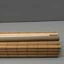 LazBlinds Cordless Blackout Bamboo Roman Shades, 32x64, Papara Carbon